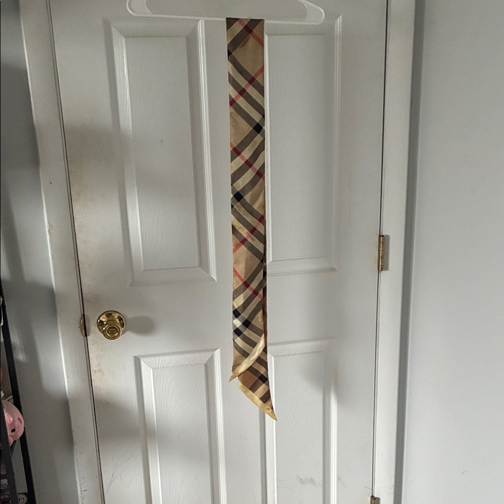 Burberry Silk Beige Scarf - Stained